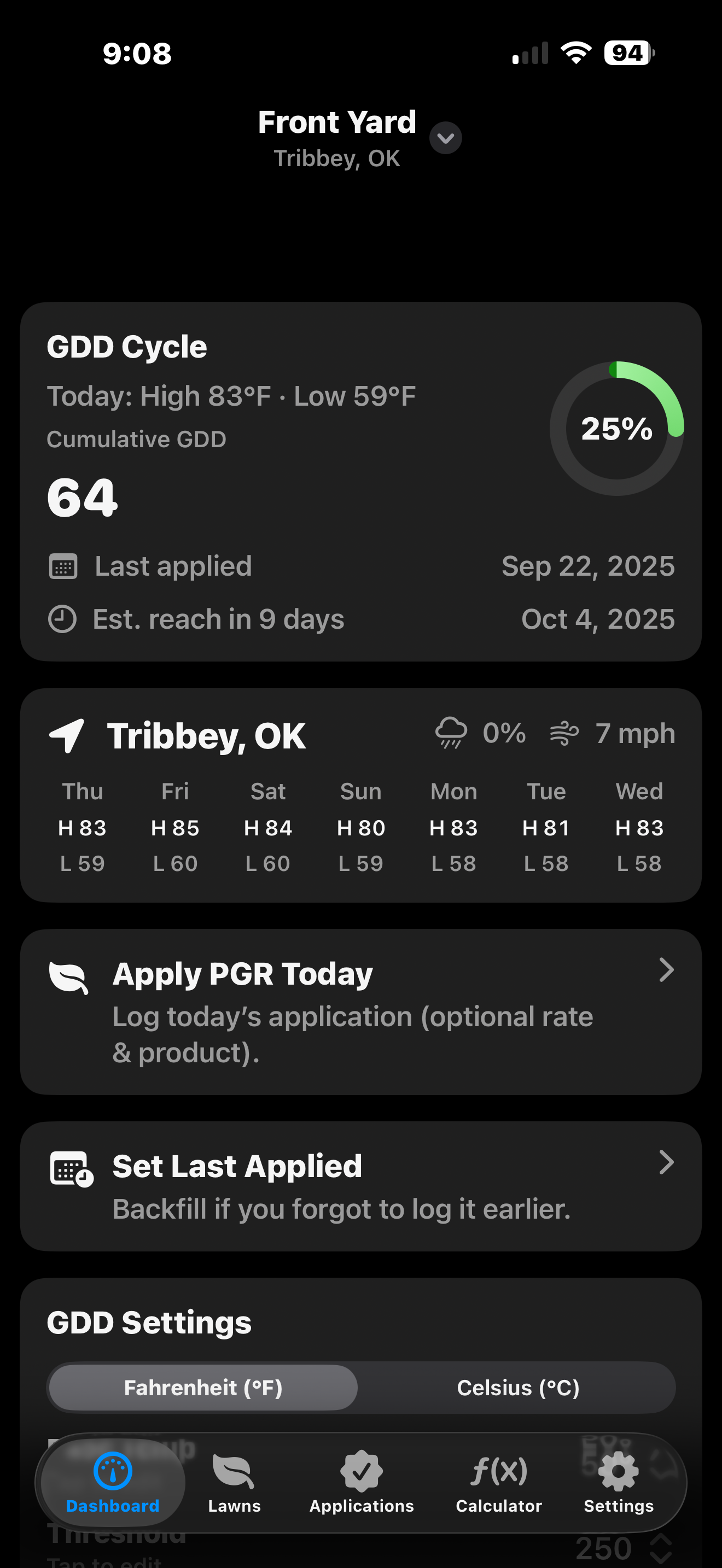 GDDTracker iPhone preview